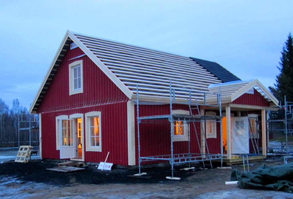 Lantligt generationshus stomrest i Skellefteå