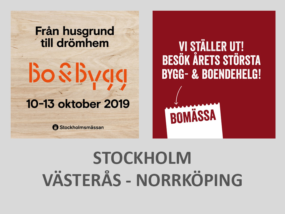 Kom och träffa oss på mässorna i höst!
